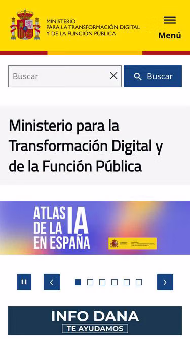 Screenshot of digital.gob.es