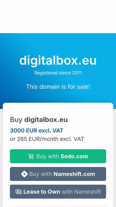 Screenshot of digitalbox.eu