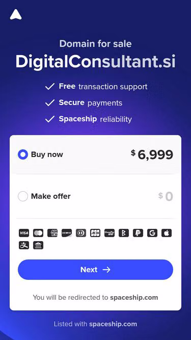 Screenshot of digitalconsultant.si
