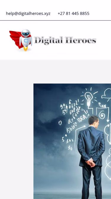 Screenshot of digitalheroes.co.za