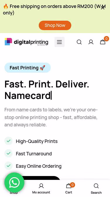 Screenshot of digitalprinting.my