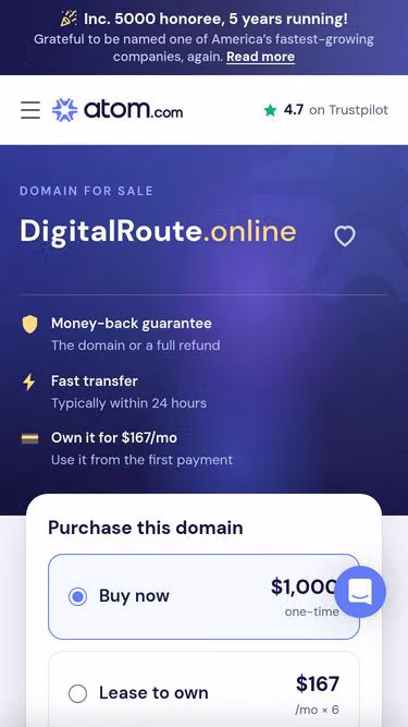 Screenshot of digitalroute.online