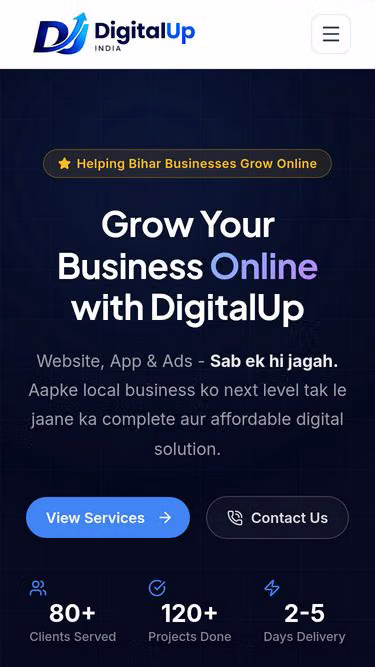 Screenshot of digitalup.in