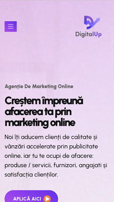 Screenshot of digitalup.ro