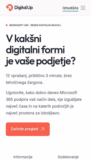 Screenshot of digitalup.si