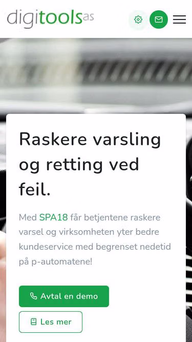 Screenshot of digitools.no