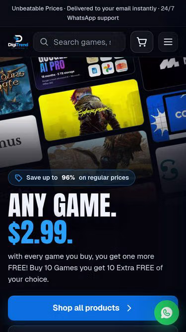 Screenshot of digitrend.fun