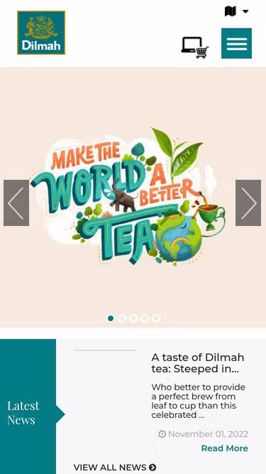 Screenshot of dilmah.sg