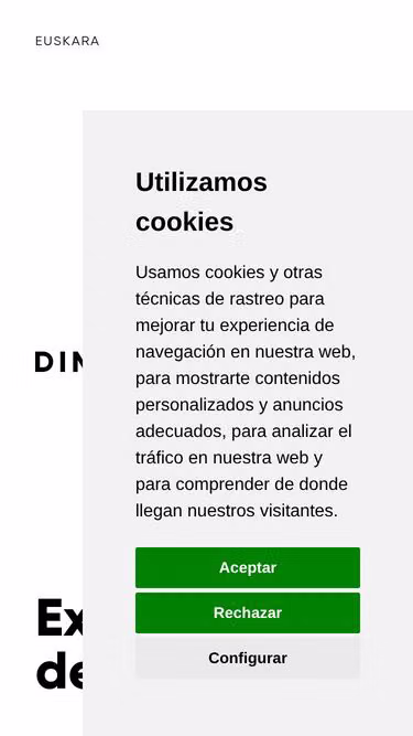 Screenshot of dimension.es