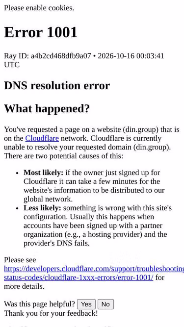 Screenshot of din.group