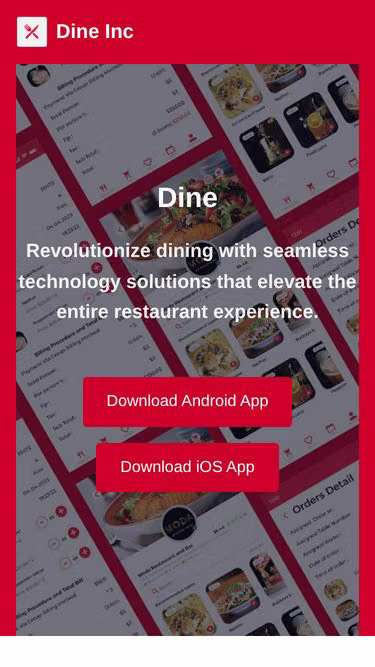 Screenshot of dine.com.co