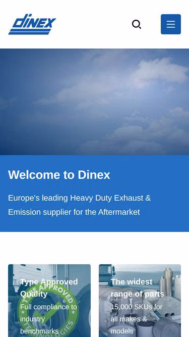 Screenshot of dinex.net