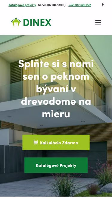Screenshot of dinex.sk