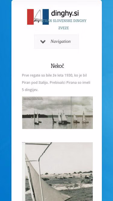 Screenshot of dinghy.si