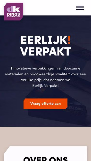 Screenshot of dings.nl