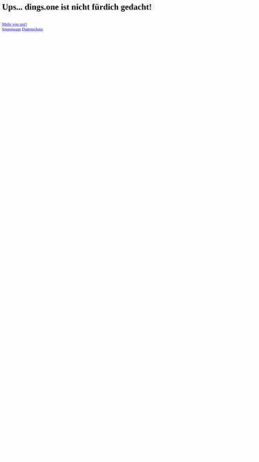Screenshot of dings.one