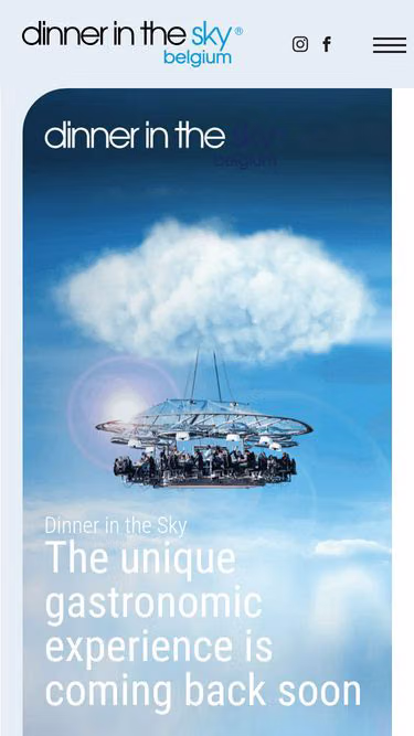 Screenshot of dinnerinthesky.be