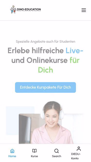 Screenshot of dino.education