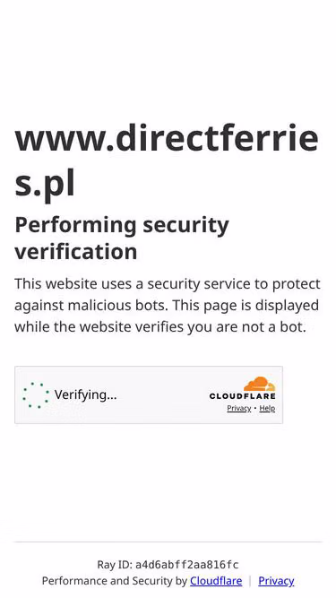 Screenshot of directferries.pl