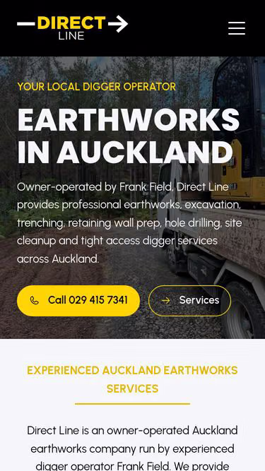Screenshot of directline.co.nz