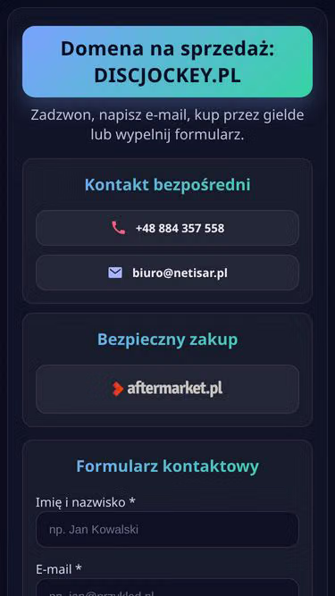 Screenshot of discjockey.pl
