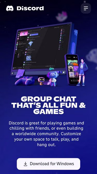 Screenshot of discord.com.ms