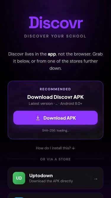 Screenshot of discovr.site