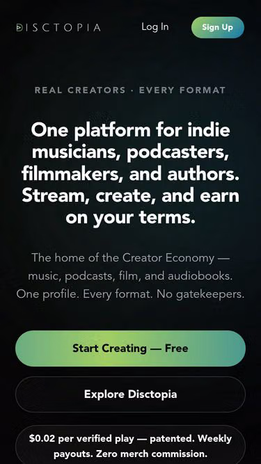 Screenshot of disctopia.net