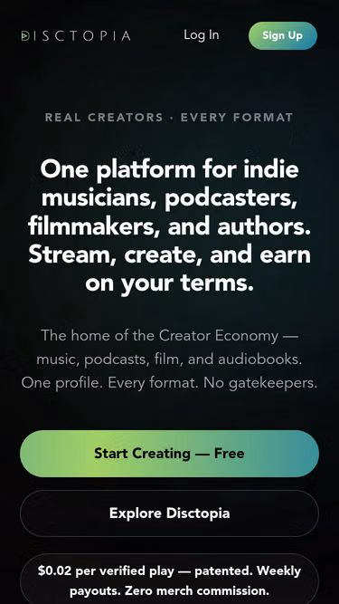 Screenshot of disctopia.org