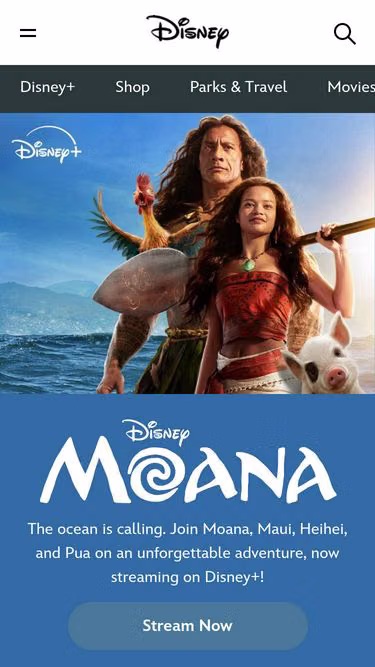 Screenshot of disney.mx