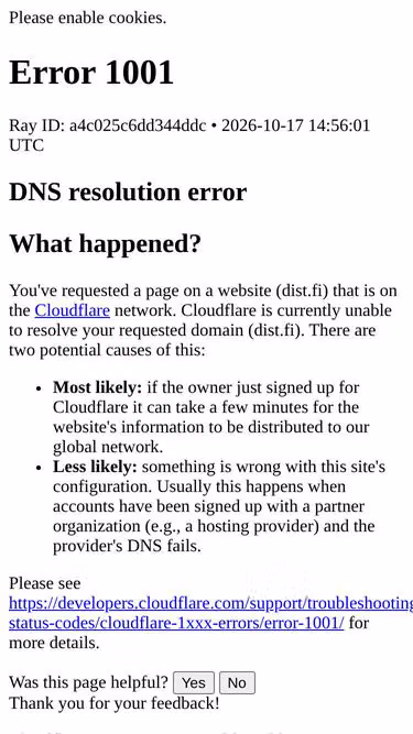 Screenshot of dist.fi