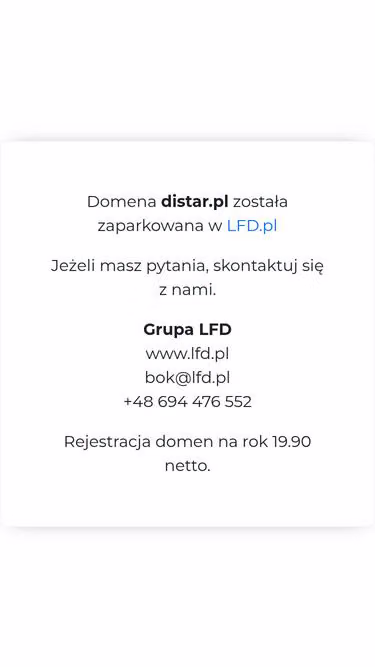 Screenshot of distar.pl