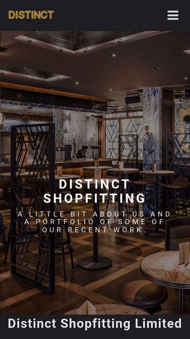 Screenshot of distinct.london