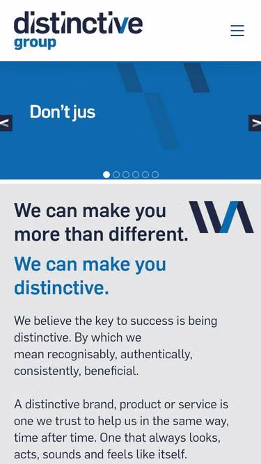 Screenshot of distinctive.services