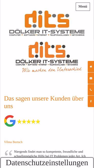 Screenshot of dits.eu