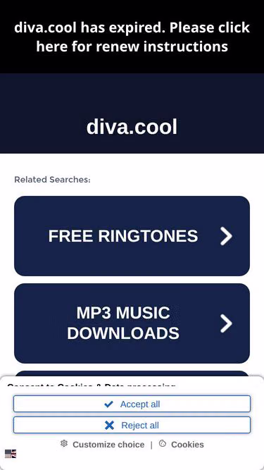 Screenshot of diva.cool