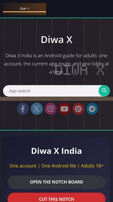 Screenshot of diwax.tips