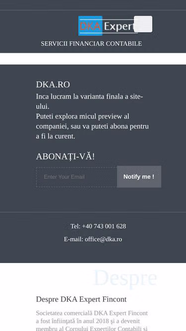 Screenshot of dka.ro