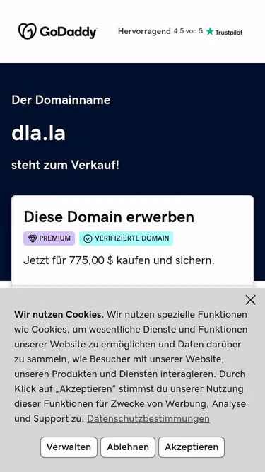Screenshot of dla.la