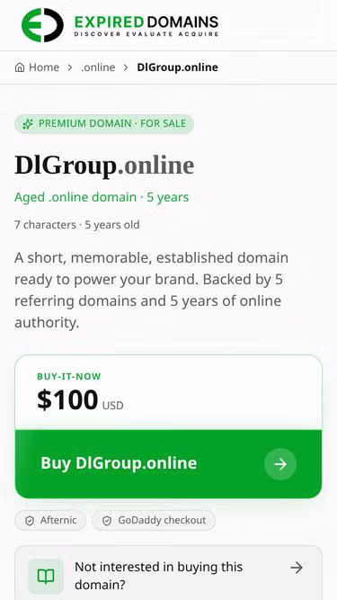 Screenshot of dlgroup.online