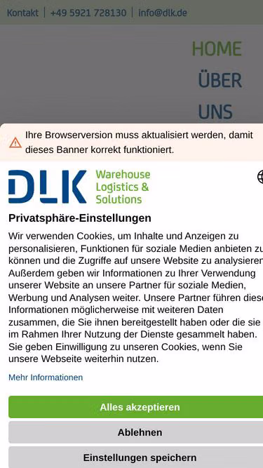 Screenshot of dlk.de