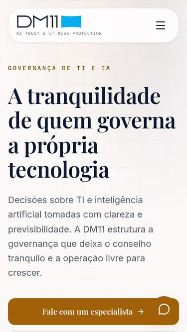 Screenshot of dm11.com.br