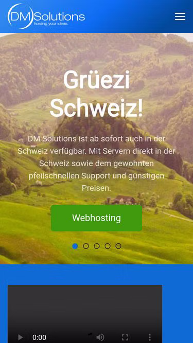 Screenshot of dmsolutions.ch