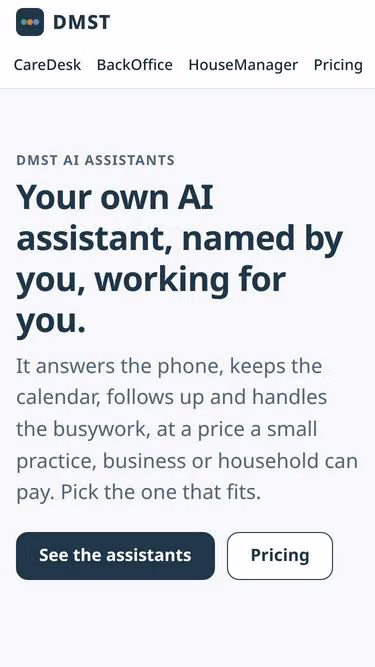 Screenshot of dmst.app