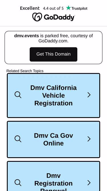 Screenshot of dmv.events