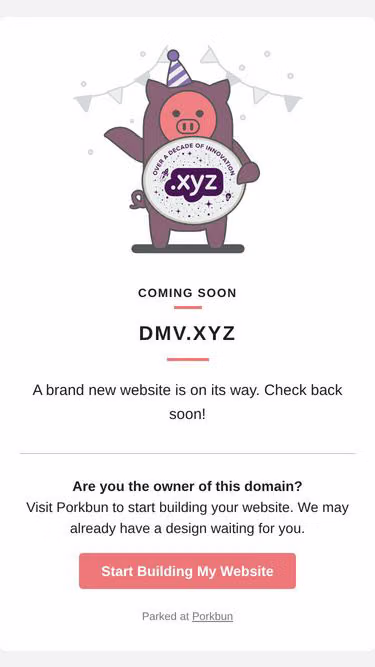 Screenshot of dmv.xyz