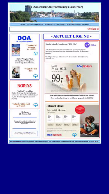 Screenshot of doa.dk