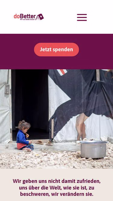 Screenshot of dobetter.org