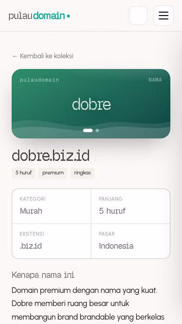 Screenshot of dobre.biz.id
