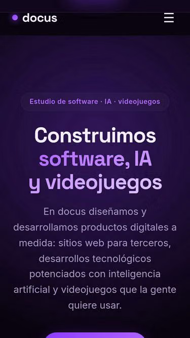 Screenshot of docus.party